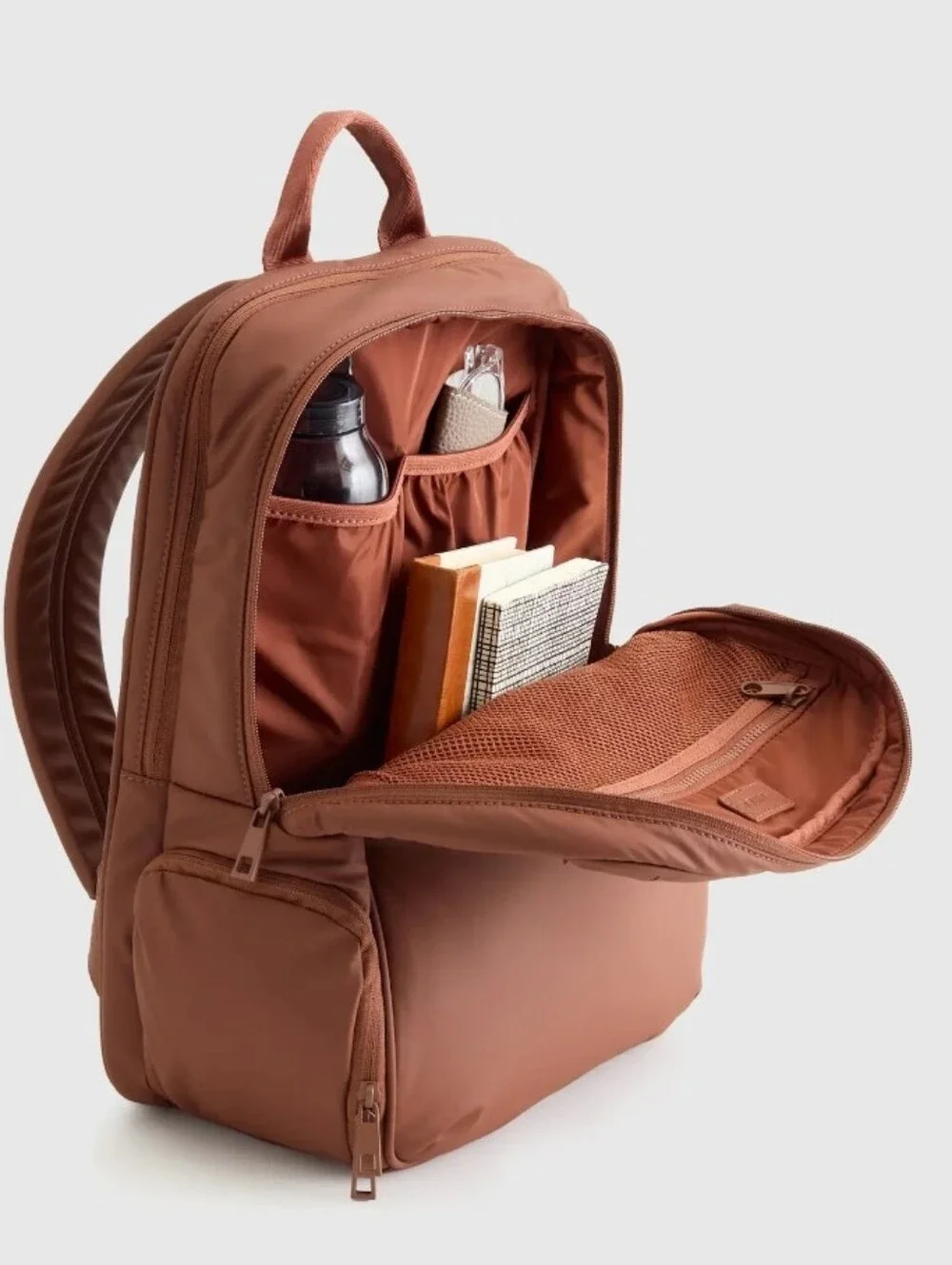 Quince Water-repellent Puff Commuter Backpack - Terracotta